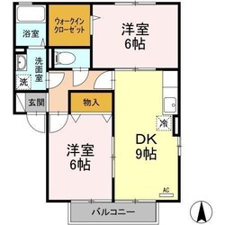 サンメゾン河村　Ⅱ棟の物件間取画像